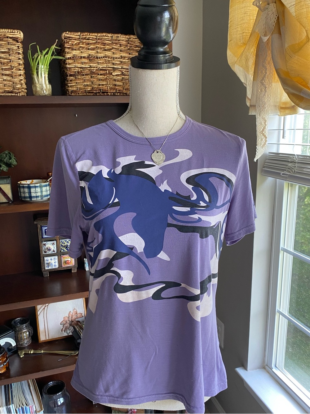 Kerrits Purple Graphic Woman’s Short-Sleeve Horse Equestrian Shirt M